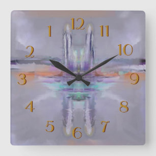 Relógio Quadrado Pulso de disparo inverso das torres gémeas