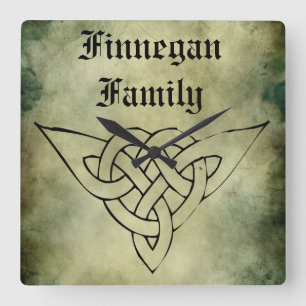 Relógio Quadrado pulso de disparo irlandês do sobrenome do símbol