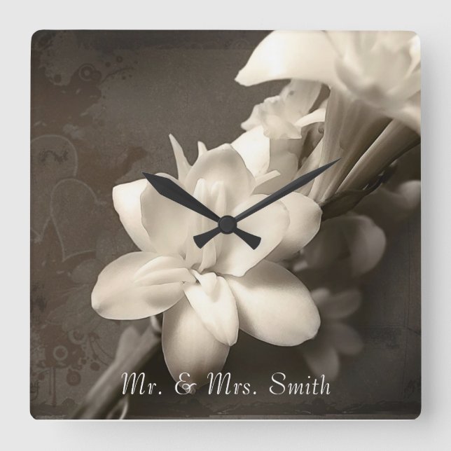 Relógio Quadrado Pulso de disparo personalizado (Frente)