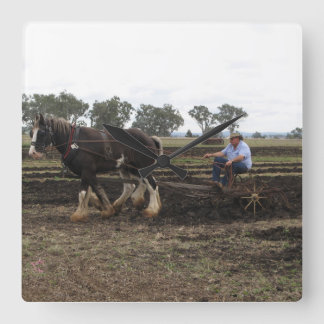Relógio Quadrado pulso de disparo puxado a cavalo da guilhotina