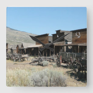 Relógio Quadrado Pulso de disparo quadrado ocidental distante velho