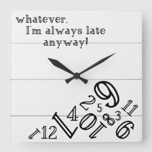 Relógio Quadrado Pulso de disparo rústico de Shiplap: Pulso de