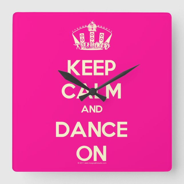 Relógio Quadrado Pulsos de disparo de parede (Frente)