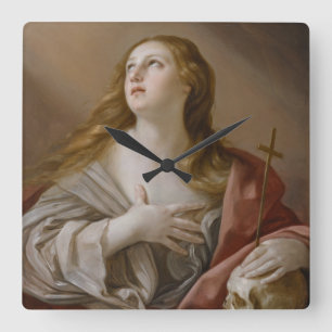 Relógio Quadrado "Pulsos de disparo de parede da Magdalene do