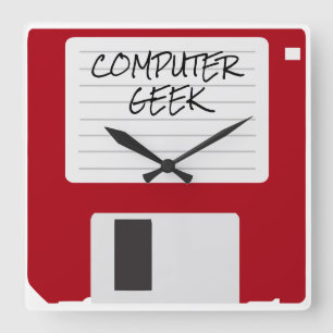 Relógio Quadrado Pulsos de disparo retros engraçados do escritório