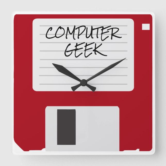 Relógio Quadrado Pulsos de disparo retros engraçados do escritório (Frente)