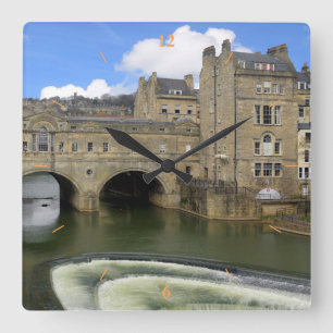 Relógio Quadrado Pulteney Bridge, Bath.