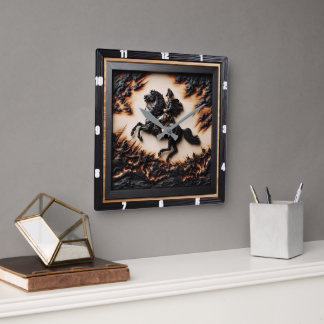 Relógio Quadrado Pulverização da Carreira Napoleônica