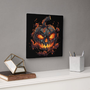 Relógio Quadrado Pumpkin Petrificado