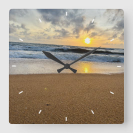 Relógio Quadrado Quadrado de presentes simples e simples de fotos p