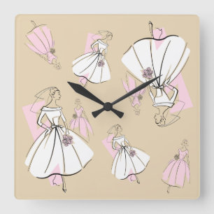 Relógio Quadrado Quadrado de vários relógios da Fashion Bride Neu