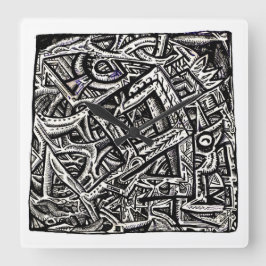 Relógio Quadrado Quadrado Um, de Brian Benson