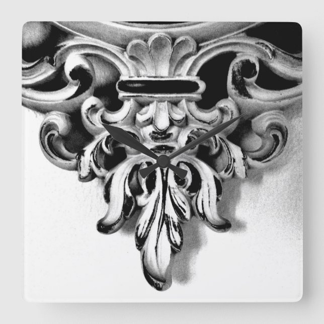 Relógio Quadrado Quadro francês (Frente)