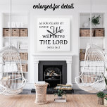 Relógio Quadrado Quanto A Mim E À Minha Casa Joshua 24:15<br><div class="desc">"Mas, quanto a mim e à minha casa, serviremos o Senhor", diz Joshua 24:15 na Escritura de Bíblia para ficar em sua casa. Faz um presente de excelente ou de casamento para famílias cristãs: com uma simples tipografia negra, e cartas modernas em forma de modelo. Você pode alterar a fonte/cores/texto....</div>