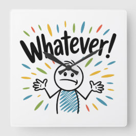 Relógio Quadrado Que seja!