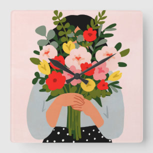 Relógio Quadrado Querido Namorados II