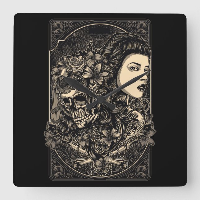 Relógio Quadrado Química  (Frente)