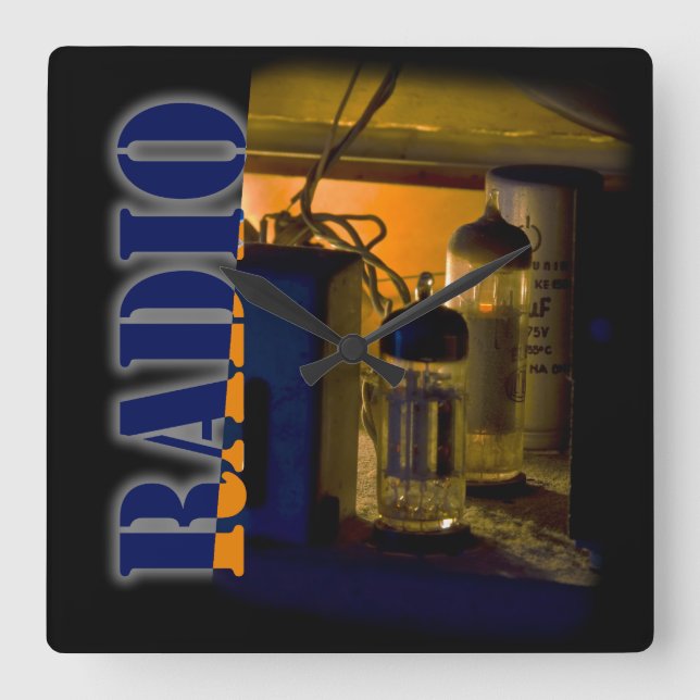 Relógio Quadrado rádio (Frente)