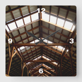 Relógio Quadrado Rafters