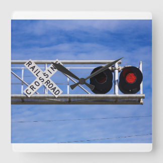 Relógio Quadrado Railroad Crossing Cantilever