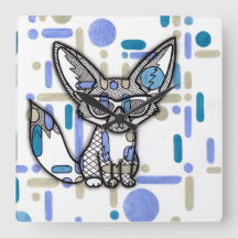 Raposa Fennec Legal com Óculos de Sol Geométrico A