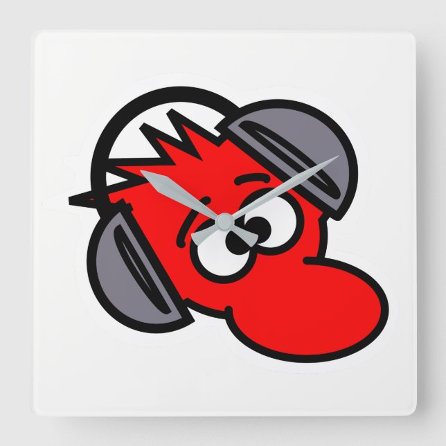 Relógio Quadrado Rato (Frente)