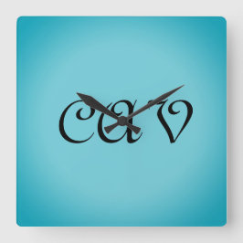 Relógio Quadrado Recoleta Cornflower Blue