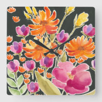 Recolha esplêndida - Flores cor-de-rosa e laranja