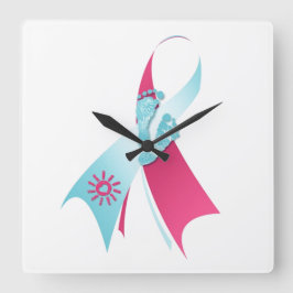 Relógio Quadrado reconhecimento de perda de criança