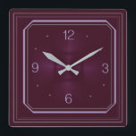 Relógio Quadrado Red Art Deco<br><div class="desc">design do excelente. Você vai adorar como os outros. Esteja livre para usar este design para outro produto ou para adicionar seu texto. Siga-me para mais. Obrigado. Tenha um bom dia.</div>