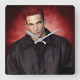 Relógio Quadrado Red Gravity wall clock