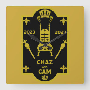 Relógio Quadrado Rei Charles Royal Coronation 2023
