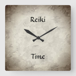 Relógio Quadrado Reiki time