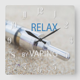 Relógio Quadrado Relaxe vaping