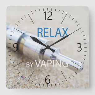 Relógio Quadrado Relaxe vaping