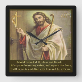 Relógio Quadrado relógios cristãos