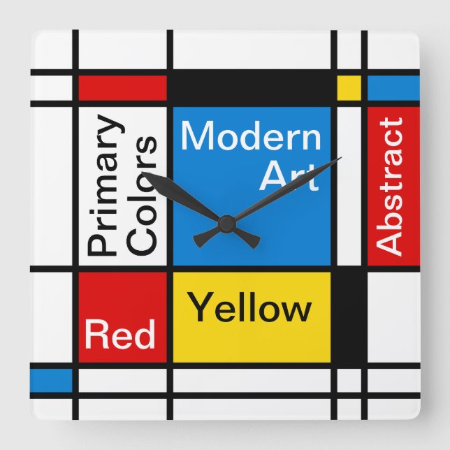 Relógio Quadrado Relógios de Decoração de Parede Moderna (Frente)