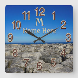 Relógio Quadrado Relógios de Decoração de Parede Personalizada do L