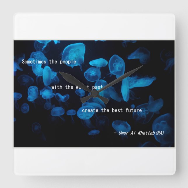 Relógio Quadrado relógios islâmicos (Frente)