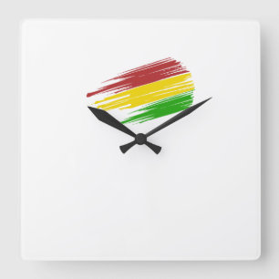 Relógio Quadrado Reloj Bolivia