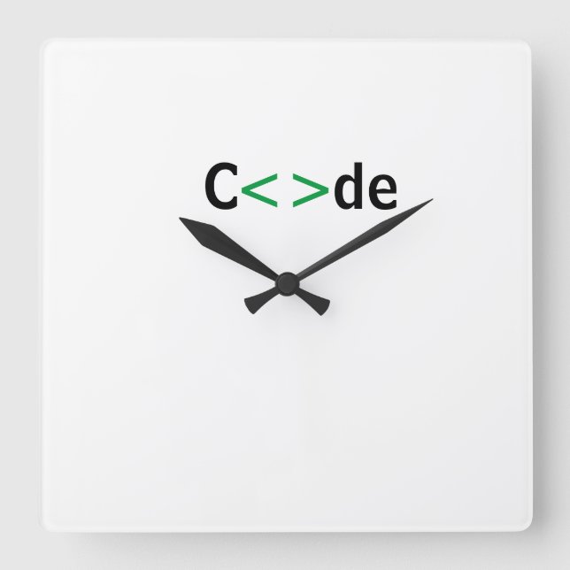Relógio Quadrado Reloj c<>de (Frente)