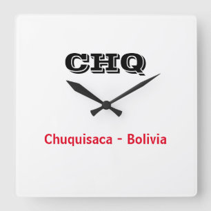 Relógio Quadrado Reloj Chuquisaca Bolivia