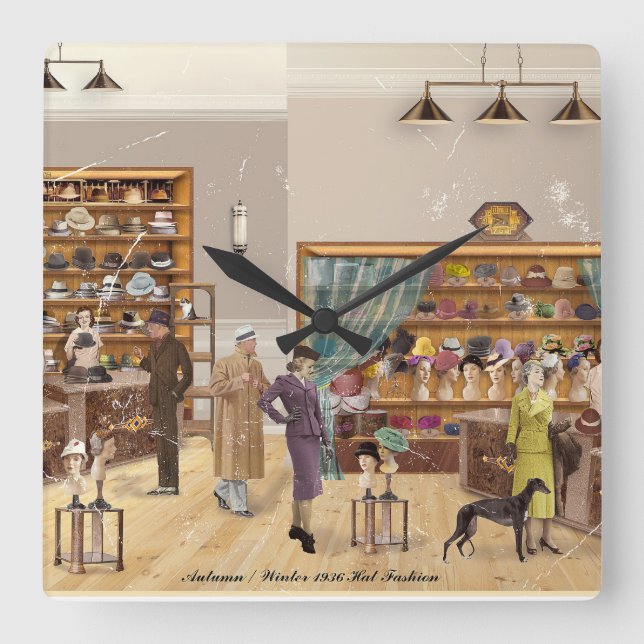 Relógio Quadrado Reloj Cuadrado Autumn - Winter Fashion, 1934 (Frente)