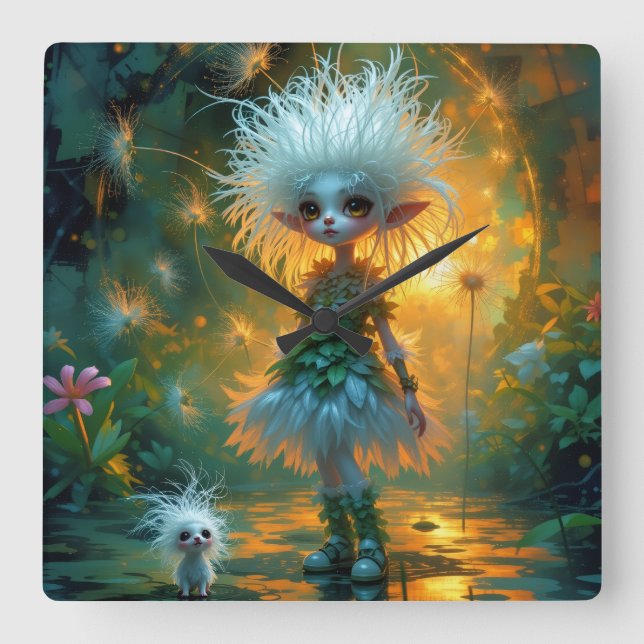 Relógio Quadrado Reloj de Pared (Frente)