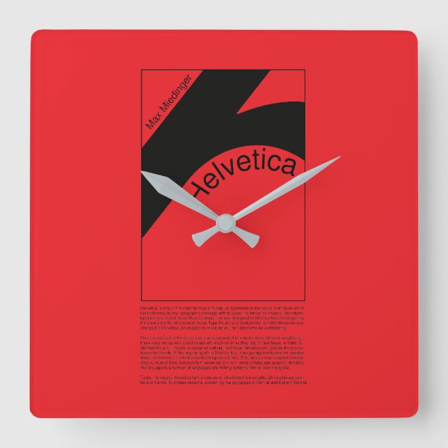 Relógio Quadrado Reloj de pared (Frente)