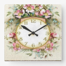 reloj floral