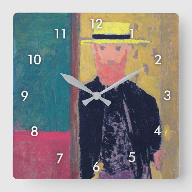 Relógio Quadrado Retrato Automático (Homem Com Manteiga), Edouard V (Frente)