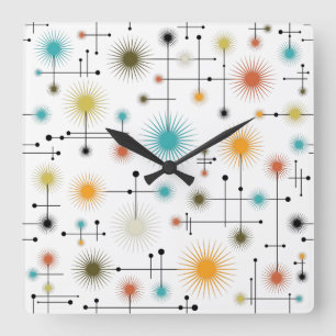 Relógio Quadrado Retrô Impulsiona Uma Ir!