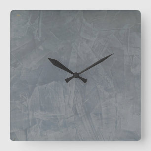 Relógio Quadrado Revestimento Falso de Gesso Veneziano Slate