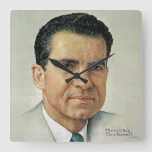 Relógio Quadrado Richard Milhouse Nixon